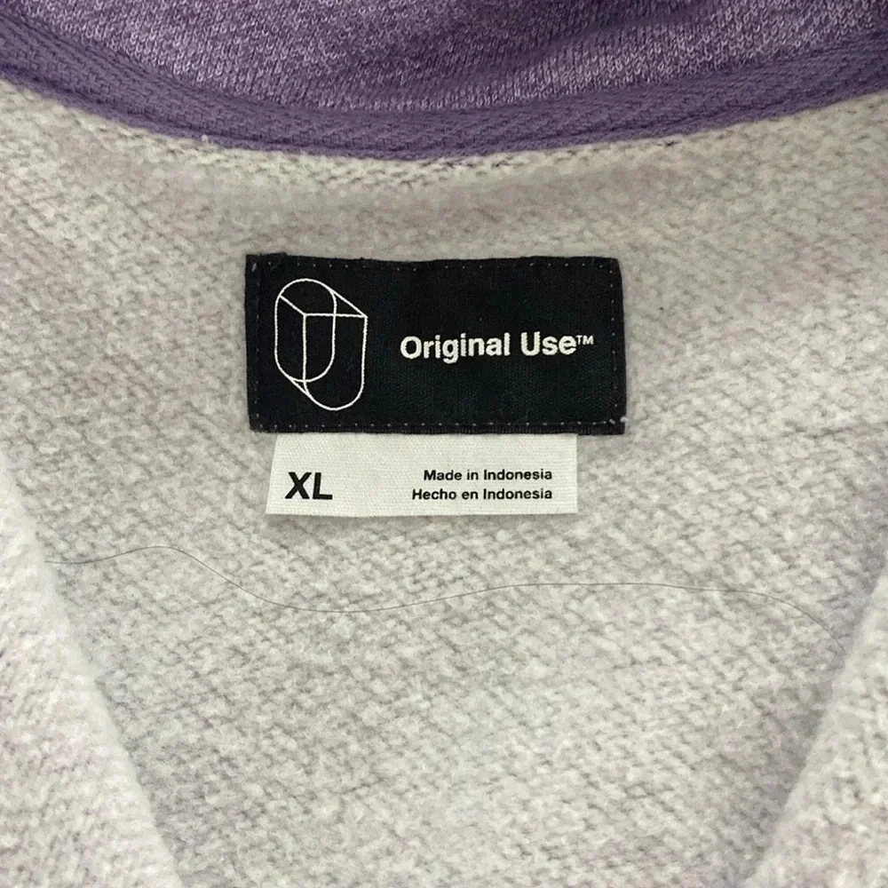 Original Use Purple 1986 Quarter Zip Pullover - Picture 4 of 4